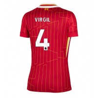 Liverpool Virgil van Dijk #4 Domáci Ženy futbalový dres 2024-25 Krátky Rukáv